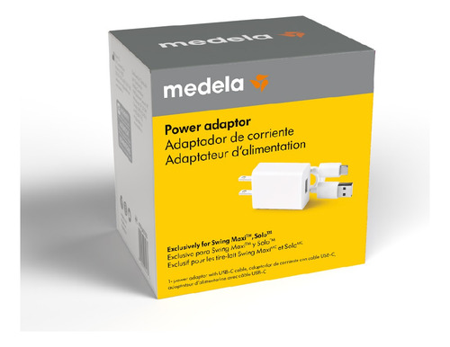 Fonte Carregador USB C Extrator Leite Elétrico Swing Medela