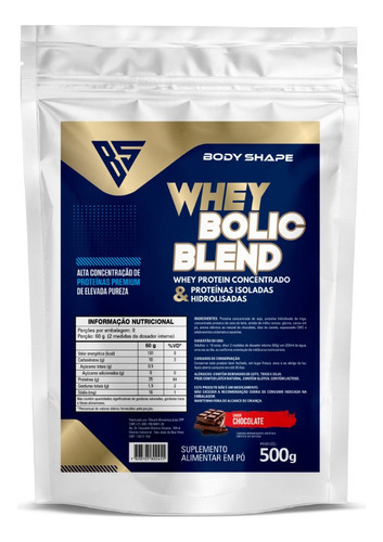 Whey Protein Bolic Refil 500g - Body Shape Chocolate