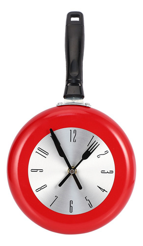 Reloj De Pared Con Diseño De Sartén De Metal De 8 Pulgadas,