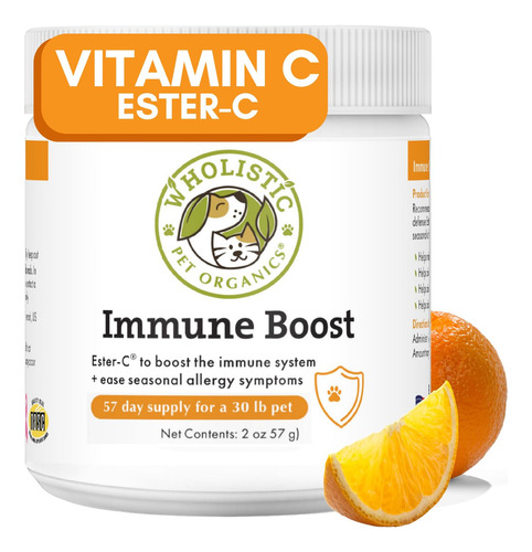 Suplemento Vitamina C Para Piel Y Pelaje De Perros 60g A