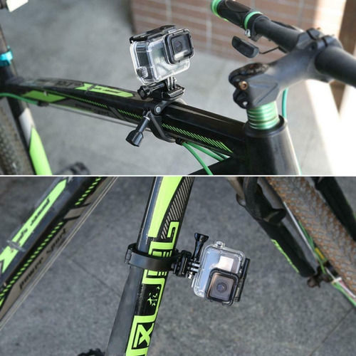Montura Gopro Bicicleta Tubos Gira 360, Montaje Rapido