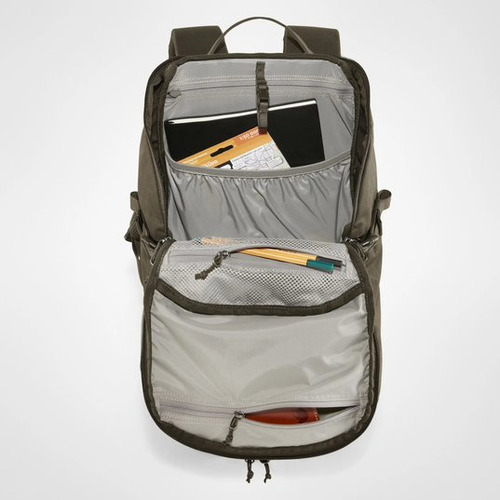 Mochila Resistente Fjallraven Deporte Fitness Caza Camping Color Verde Oscuro Diseño De La Tela Liso