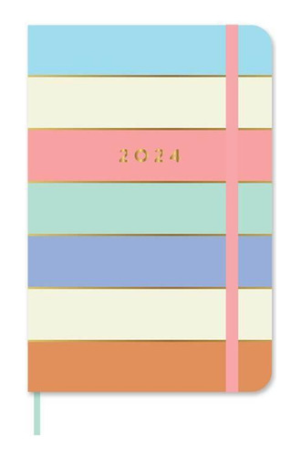 Planner 2024 - Cícero - Pastel Block Semanal 9x13 Listras