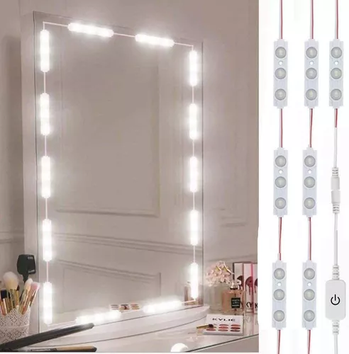 impacto Bonito Policía Luces De Espejo De Tocador Led, Luz De Maquillaje De Tocador | Envío gratis