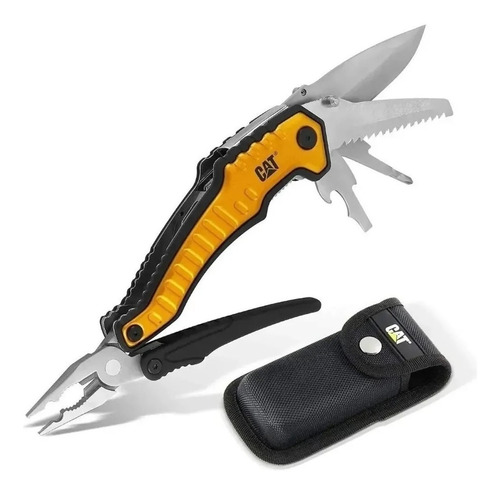 Multi Herramienta Cat 980045 Pinza Cuchillo Acero Estuche