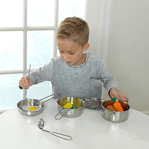 Juego De Utensilios De Cocina Kidkraft - 11 Piezas Metálicas