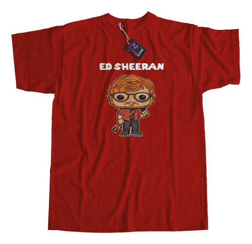 Remera Ed Sheeran Funko Efecto Bordado