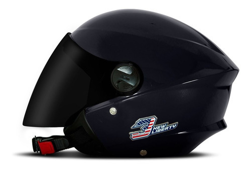 Capacete Aberto New Liberty Three Elite Vis. Fumê Pro Tork Tamanho Do Capacete 60 Cor Azul-escuro