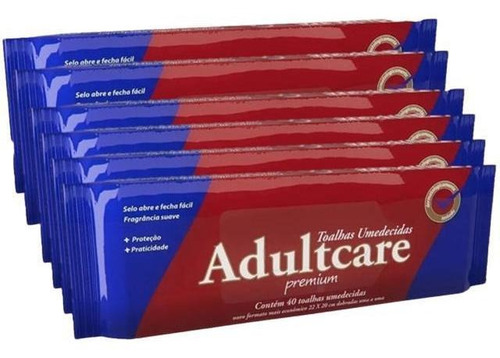 Kit Toalha Umedecida Geriátrica - Adultcare - C/480 Unid