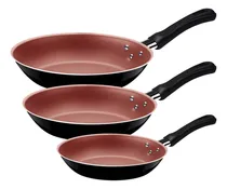Comprar Jogo De 3 Frigideiras Tramontina Caribe Antiaderente Starflo