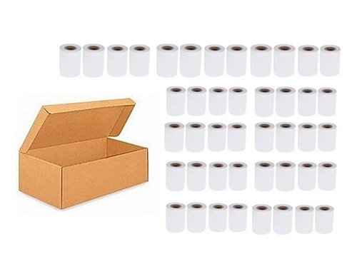 Caja 40 Rollos De Papel Térmico De 57mmx40mts 