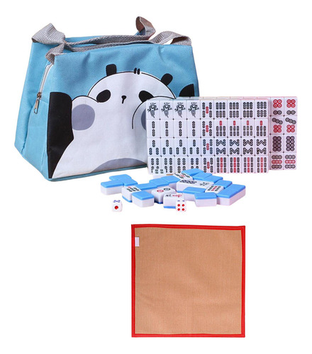 Juego De Mini Mah Jong Juego De Mahjong Tradicional Con Azul