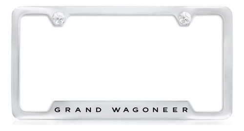 Grand Wagoneer - Marco De Matrícula Cromado Con Un Diseño Gr