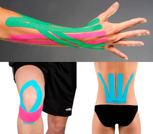 Imagen 6 de 10 de Venda Kinesiologica Cinta Terapeutica 5 Mts X 5cms Premium