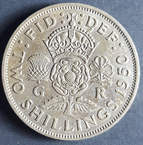 Inglaterra 2 Shillings 1950