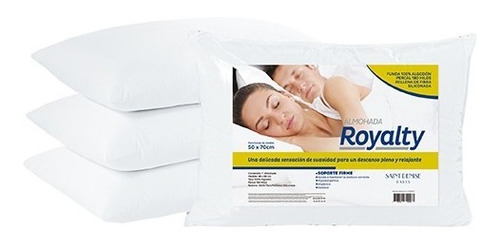 Imagen 5 de 5 de Almohada Firme Funda 180 Hilos 100% Algodon Saint Denise