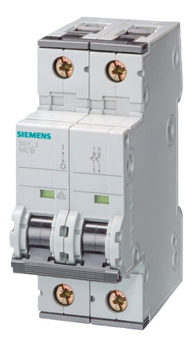 Llave Termica Bipolar 50a 6ka 2x50a Siemens 5sy6250-7