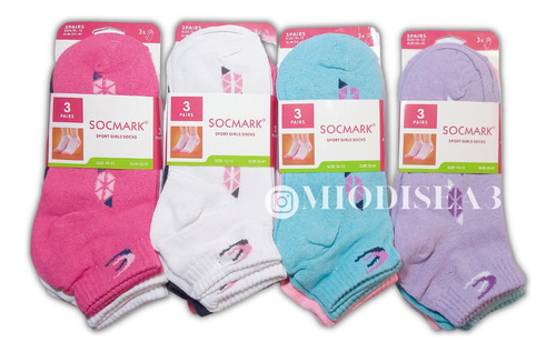 Pack X 12 Medias Soquetes Deportivo Hombre Mujer  Docena