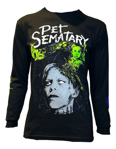 Cementerio De Animales Remera Mangas Largas Algodon Cine