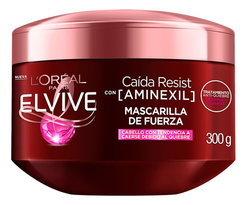 Mascarilla De Fuerza Elvive Caida Resist Con (aminexil) 300g