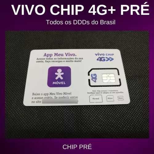Chip Oi 3 em 1 Pré - DDD 41 PR Tecnologia 4G - Chip de Celular