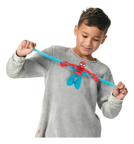 Goo Jit Zu Glow Surge Spiderman Elástico Estirable