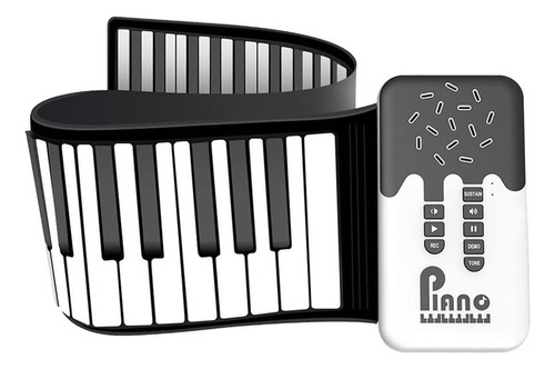 H Piano Enrollable Flexible De 49 Teclas, Teclado Digital