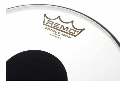 Pele Tom 10 Remo Controlled Sound Clear Black Dot Cs-0310-10