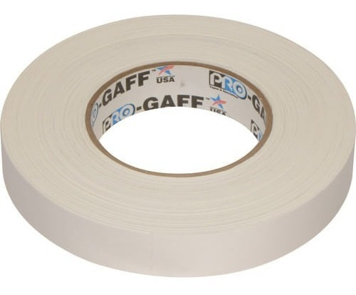 Cinta Gaffer Tela Blanco 1 Pulgada  50 Mts / Lightsolution