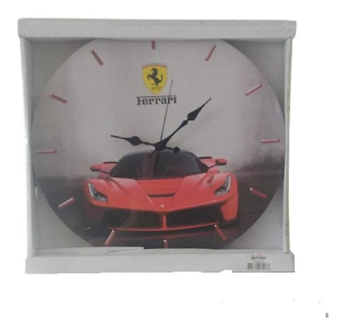 Reloj Mural Decorativo Ferrari Rojo / Runn