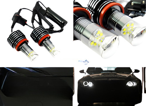 2 X H8 Cree Led Ojo De Ángel Anillo Marcador Luz 60w Para Bm