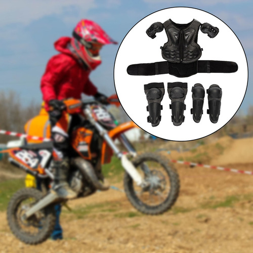 Niños Motocicleta Traje De Armadura Pecho Protector De