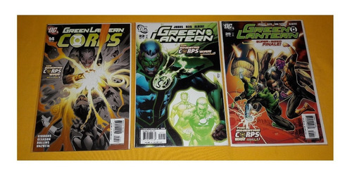 Green Lantern Sinestro Corps Lote 3 Numeros Dc Comics Usa (Usado)