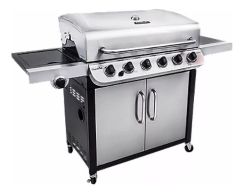 Expert Grill Parrillera Gas Inoxidable 5 Hornillas+1 Lateral