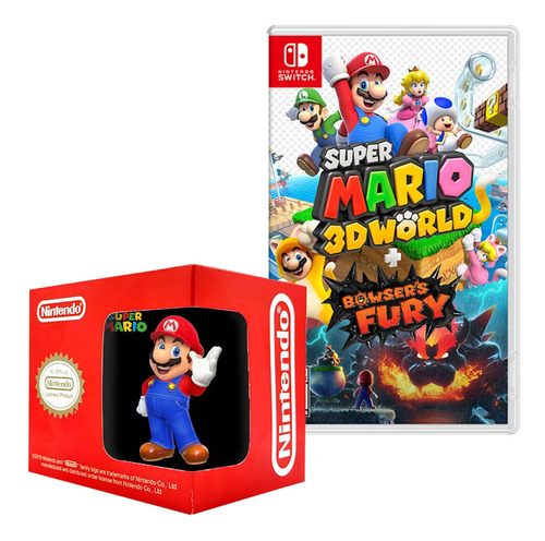 Super Mario 3d World Bowsers Fury Nintendo Switch Y Taza 5