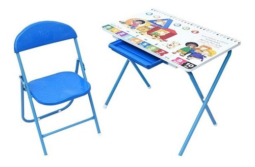 Escritorio Niños Set Kinder Plegable Colores