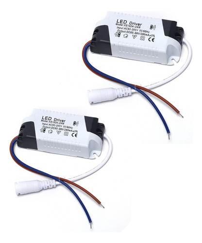 Pack 2 Driver Para Panel Led 18-24w - 50/60hz