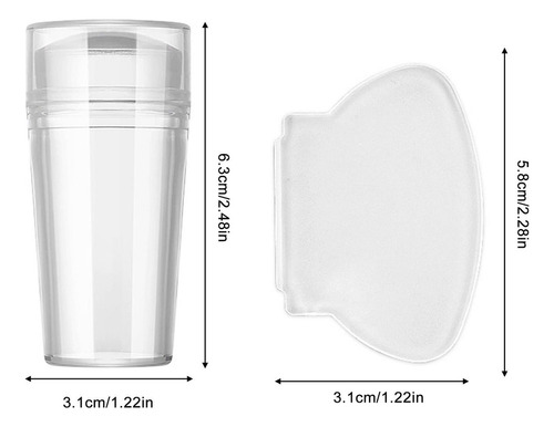 2025 Kit De Estampado De Uñas Stamper Transparente Cuerpo