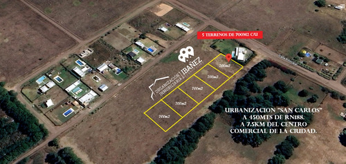 5 Terrenos En Urbanización San Carlos Norte Junín- Buenos Aires