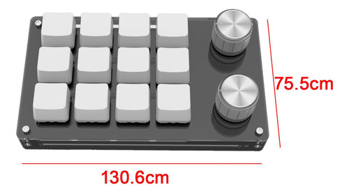Mini Teclado De 12 Teclas Con, Teclas Programables, 2
