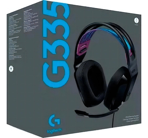 Audífonos Gamer Logitech G335 Ligero Multidispositivo Color Negro