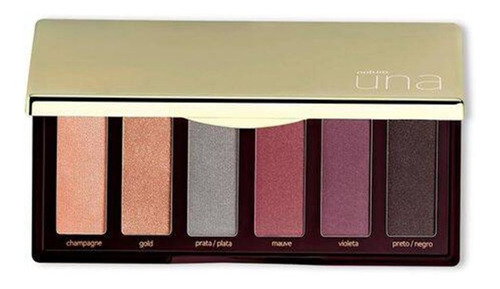 Palette De Sombras Glam 6 Tons Una Natura - 6g | Mercado Livre