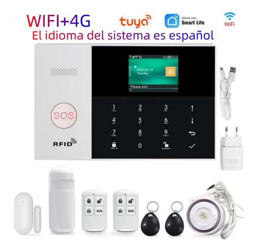 Alarma 4g+wifi Homologados Para Casa Aviso A Celular