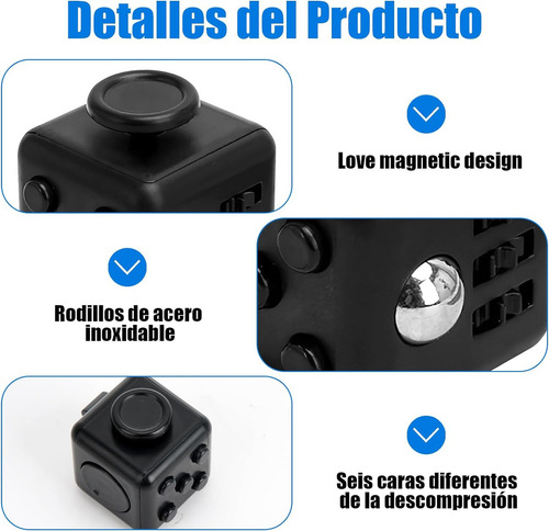 -- Cubo Anti Estrés. Ayuda A Calmar La Ansiedad Y El Estrés.