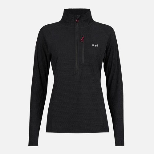 Poleron Mujer Jacaranda Mountain Nano-f 1/4 Zip Negro Lippi