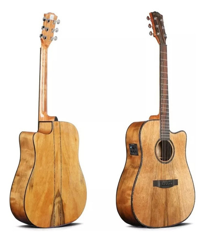 Guitarra Electroacustica Oriental Cherry W300 + Funda Coutas