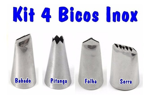 pix Bico De Confeitar Folha kit 4un bico confeitar bolo inox babado pitanga folha serra r 19 90