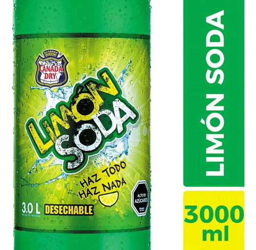 Limon Soda 3 Litros Desechable (pack 6 Unidades)