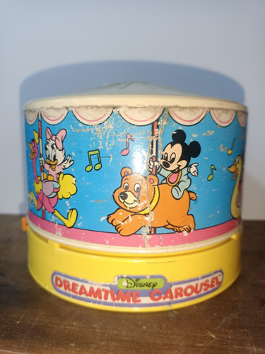 Juguete Vintage Antiguo Disney Caja Musical Carrusel