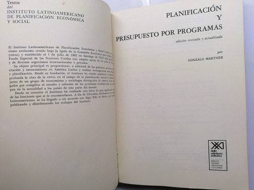 Planificación Y Presupuesto Por Programas - Gonzalo Martner (Usado)